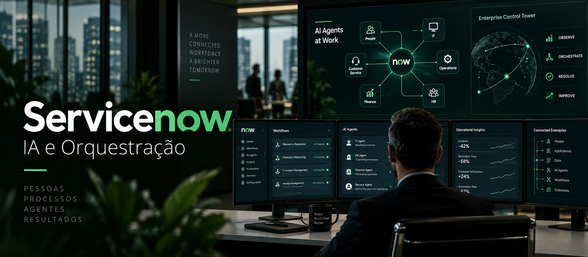 ServiceNow em 2026: US$ 1 bilhão em contratos de IA e a disputa para virar a camada de controle das empresas